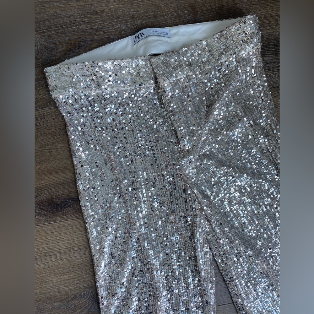 Zara shine wide trousers XS